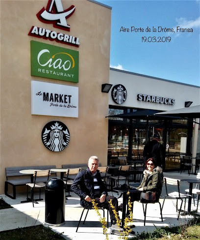 Starbucks Coffee - Autogrill. Porte de la Drôme A49, Café à La Baume-d'Hostun